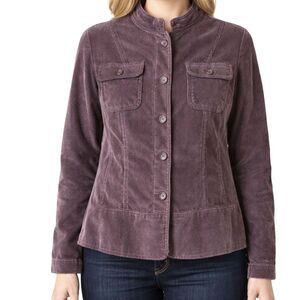 Covington Brown Corduroy Button-Up Jacket - Size 16 - RUNS SMALL